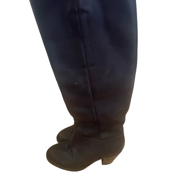 Acne Black Leather Healed Boots Size 37 - Picture 2 of 5